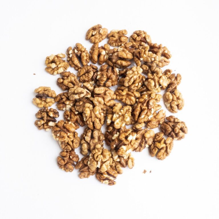 Amber walnut kernels halves